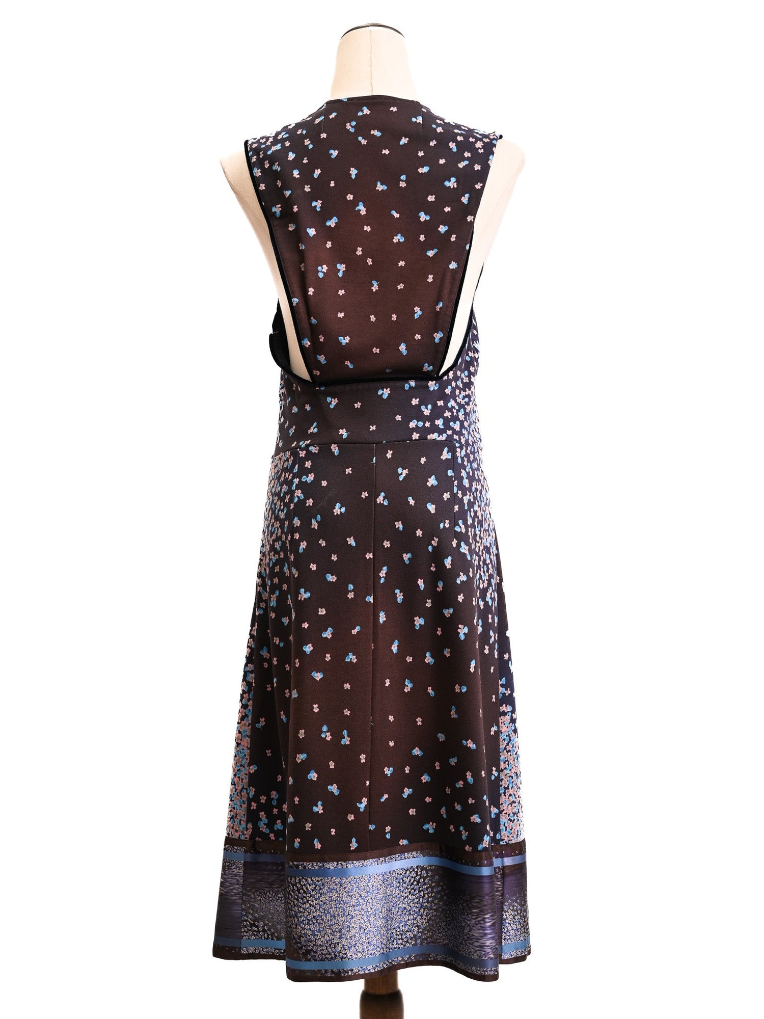 Good Roberto Cavalli Orange Floral Print Sleeveless Dress Size L