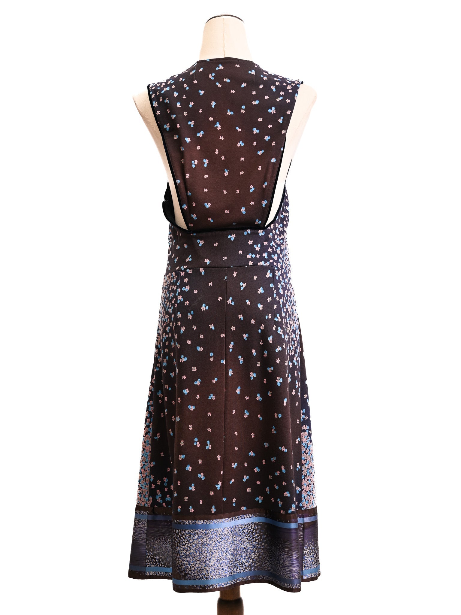 Good Roberto Cavalli Orange Floral Print Sleeveless Dress Size L
