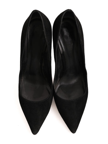 Excellent Gianvito Rossi Black Velvet Pumps Size 39 WomenÕs