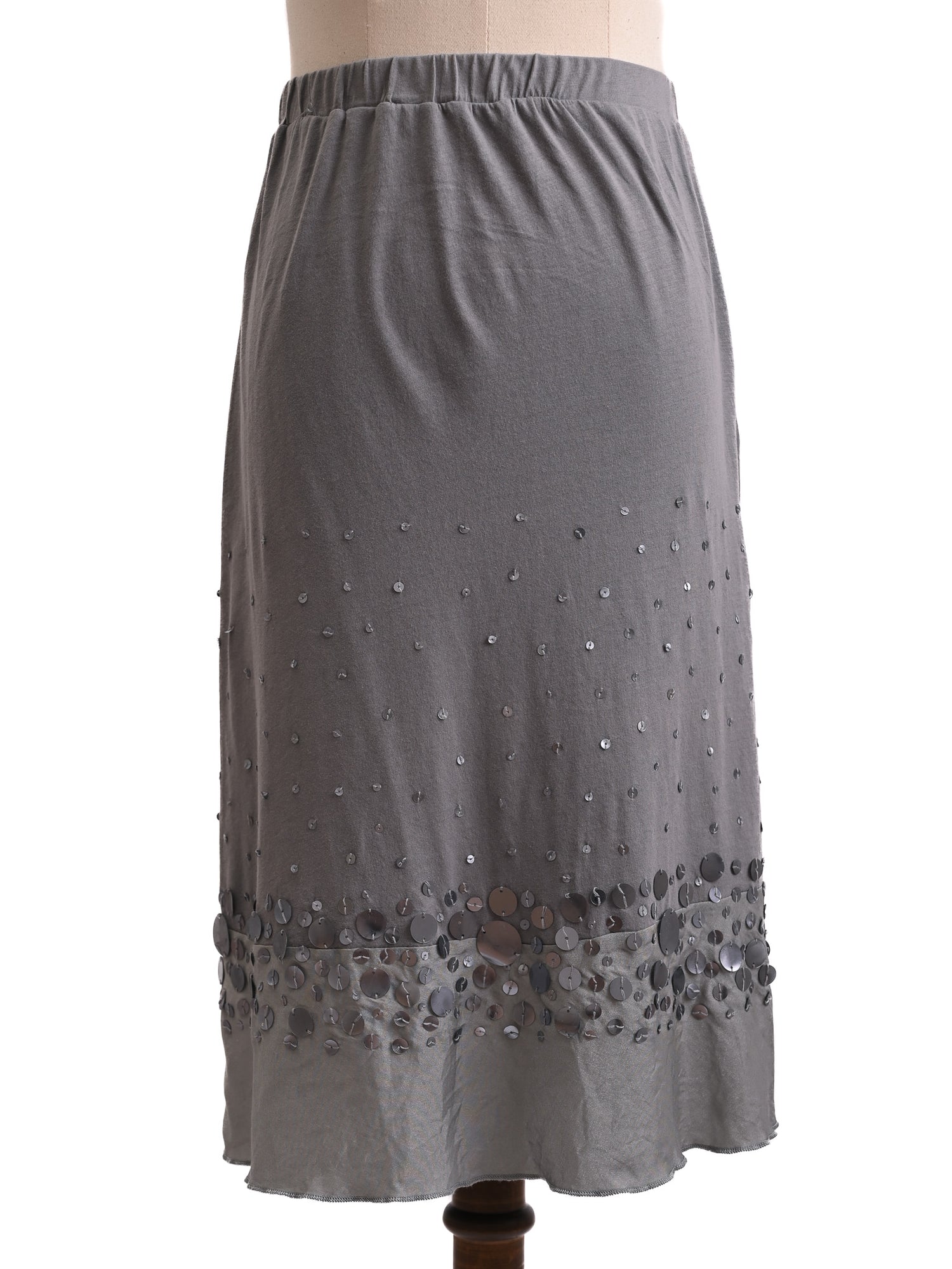 NEW Moschino Gray Sequin Skirt Size S Women&