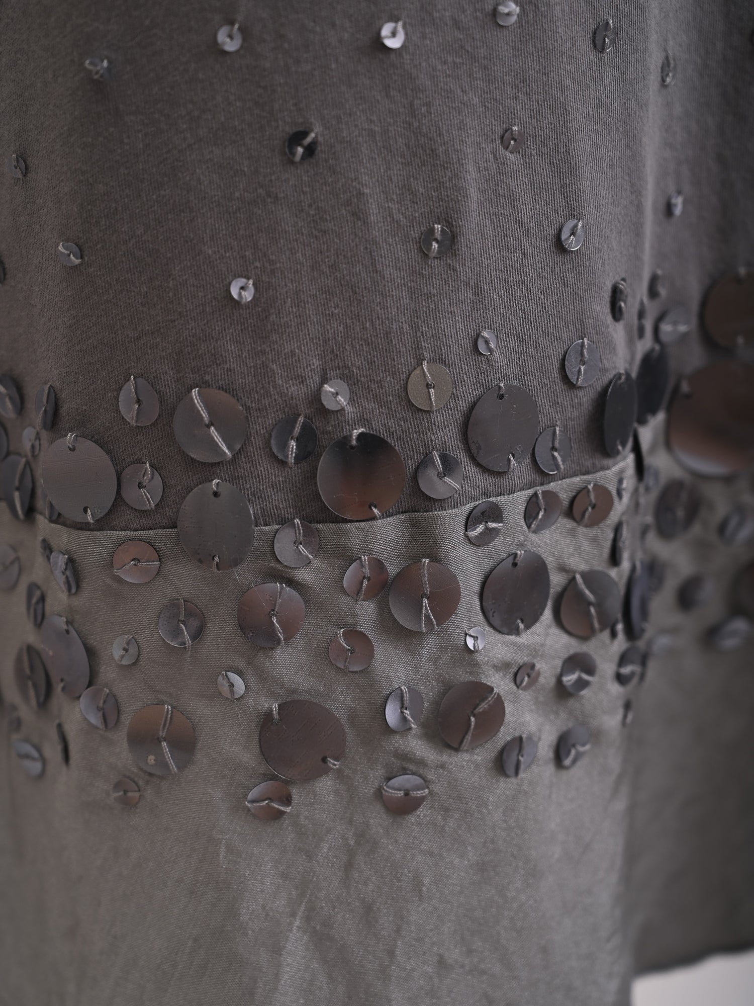 NEW Moschino Gray Sequin Skirt Size S Women&