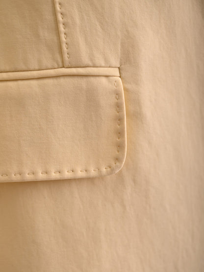 Karen Millen Yellow Cotton Blazer Size M - Excellent Condition