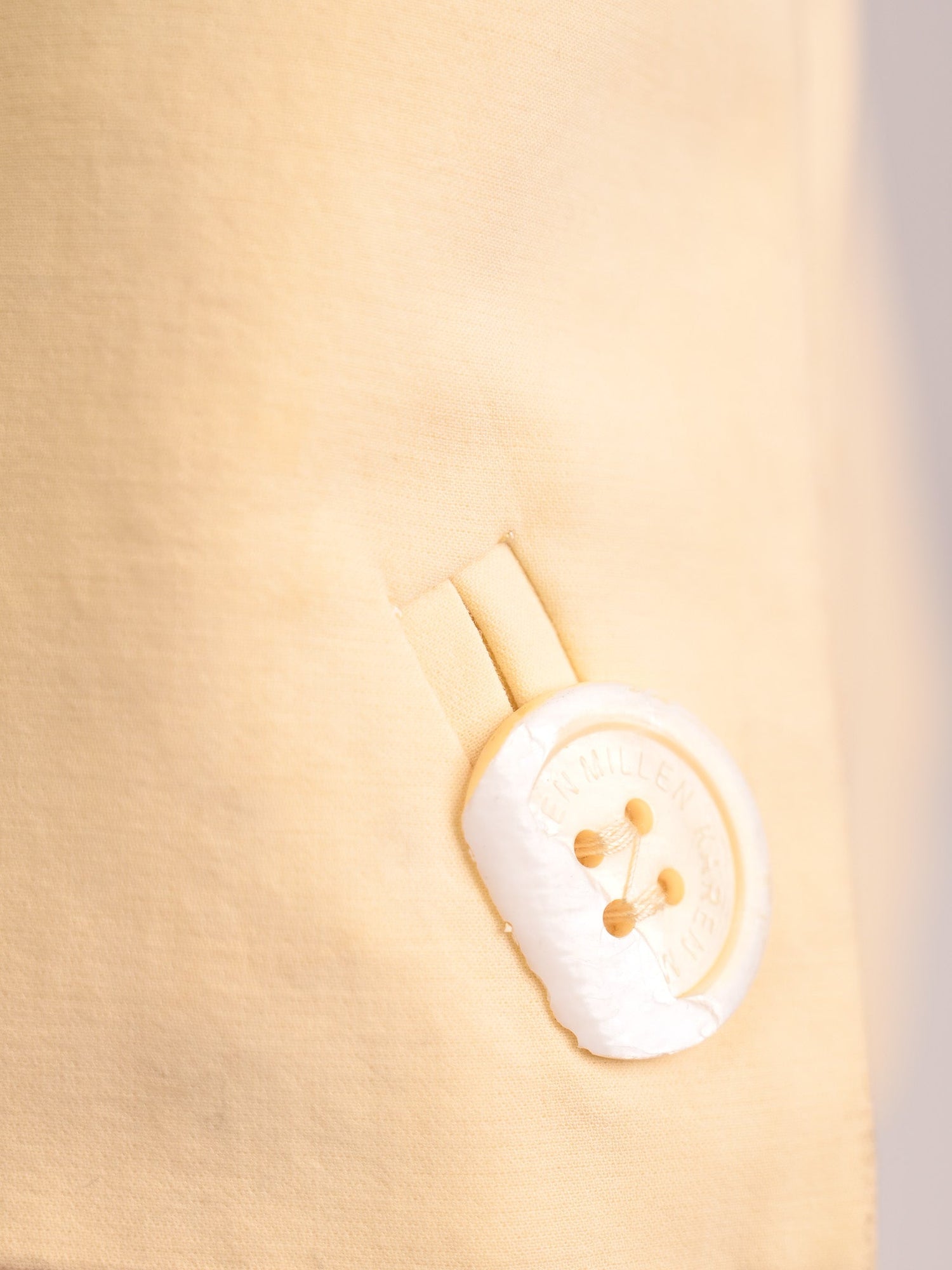 Karen Millen Yellow Cotton Blazer Size M - Excellent Condition