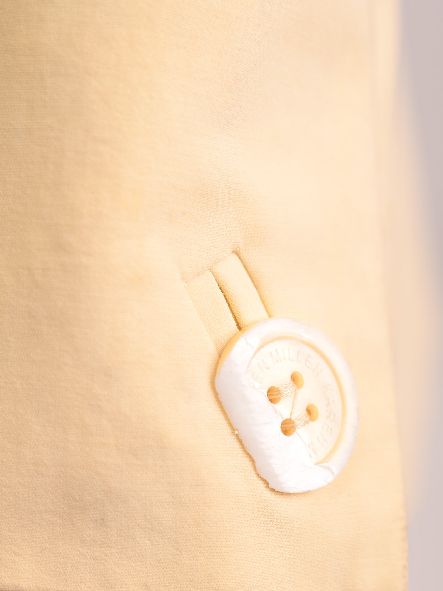 Karen Millen Yellow Cotton Blazer Size M - Excellent Condition