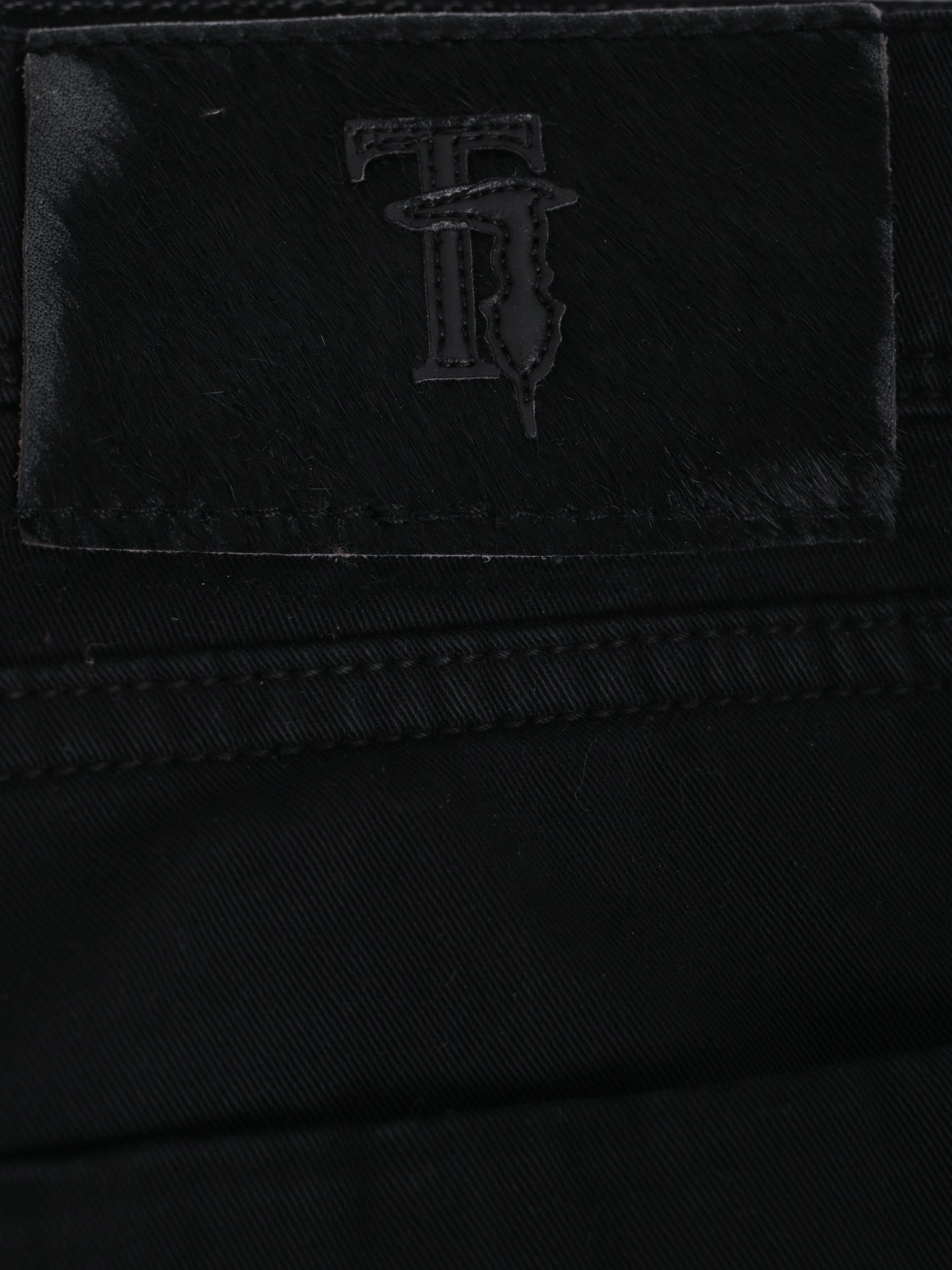 Excellent Trussardi Black Cotton Jeans for Women