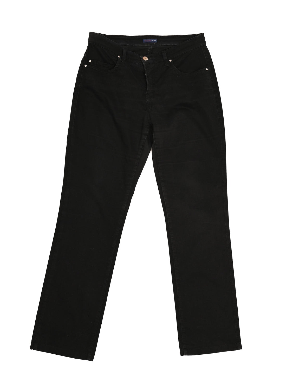 Excellent Trussardi Black Women’s Pants Size M Cotton Natural
