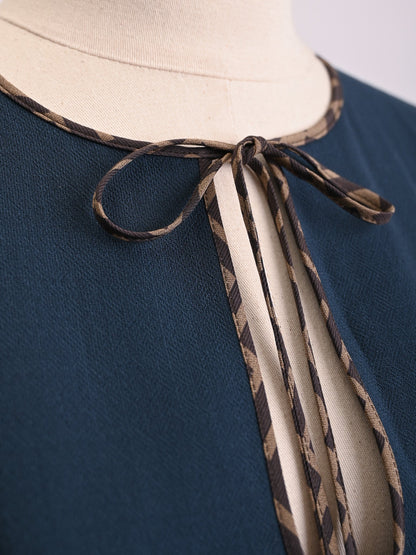 Good Fendi Gray Wool Sleeveless Dress with Decorative Trim