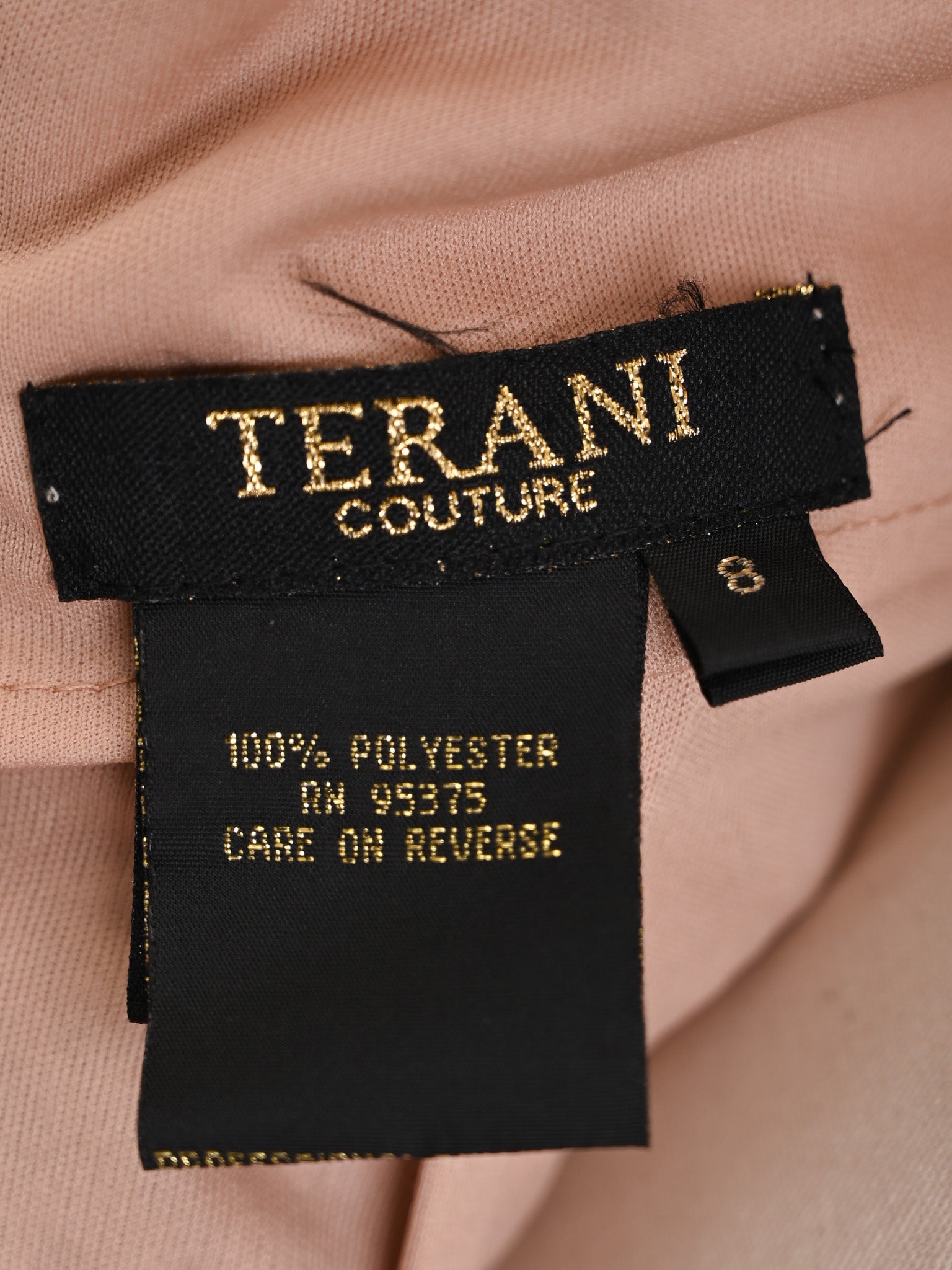 Excellent Terani Couture Long Sleeve Gown Combined Color Polyester