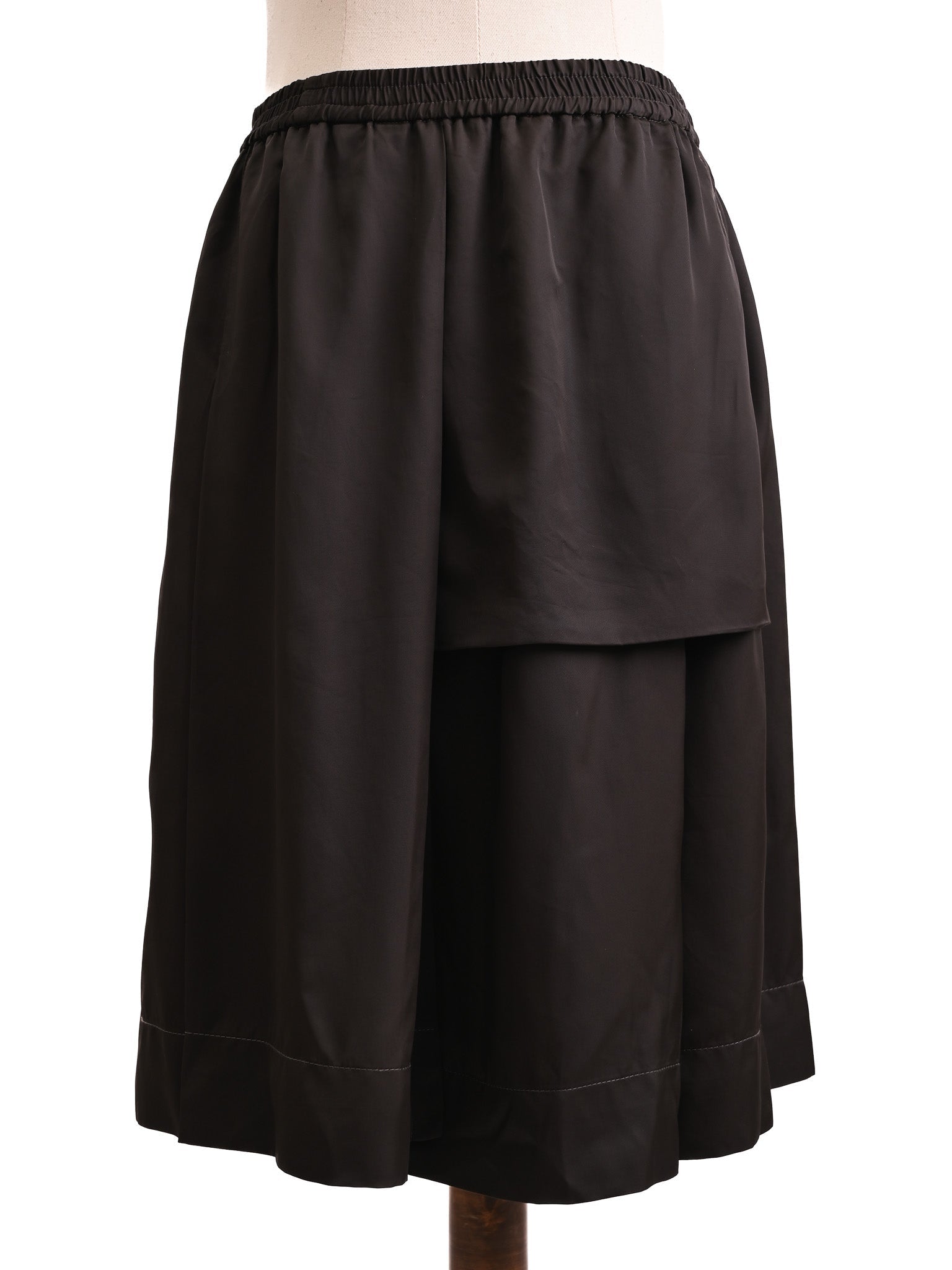 Excellent Ilaria Nistri Black Cupro Top &amp; Skirt Set Size S