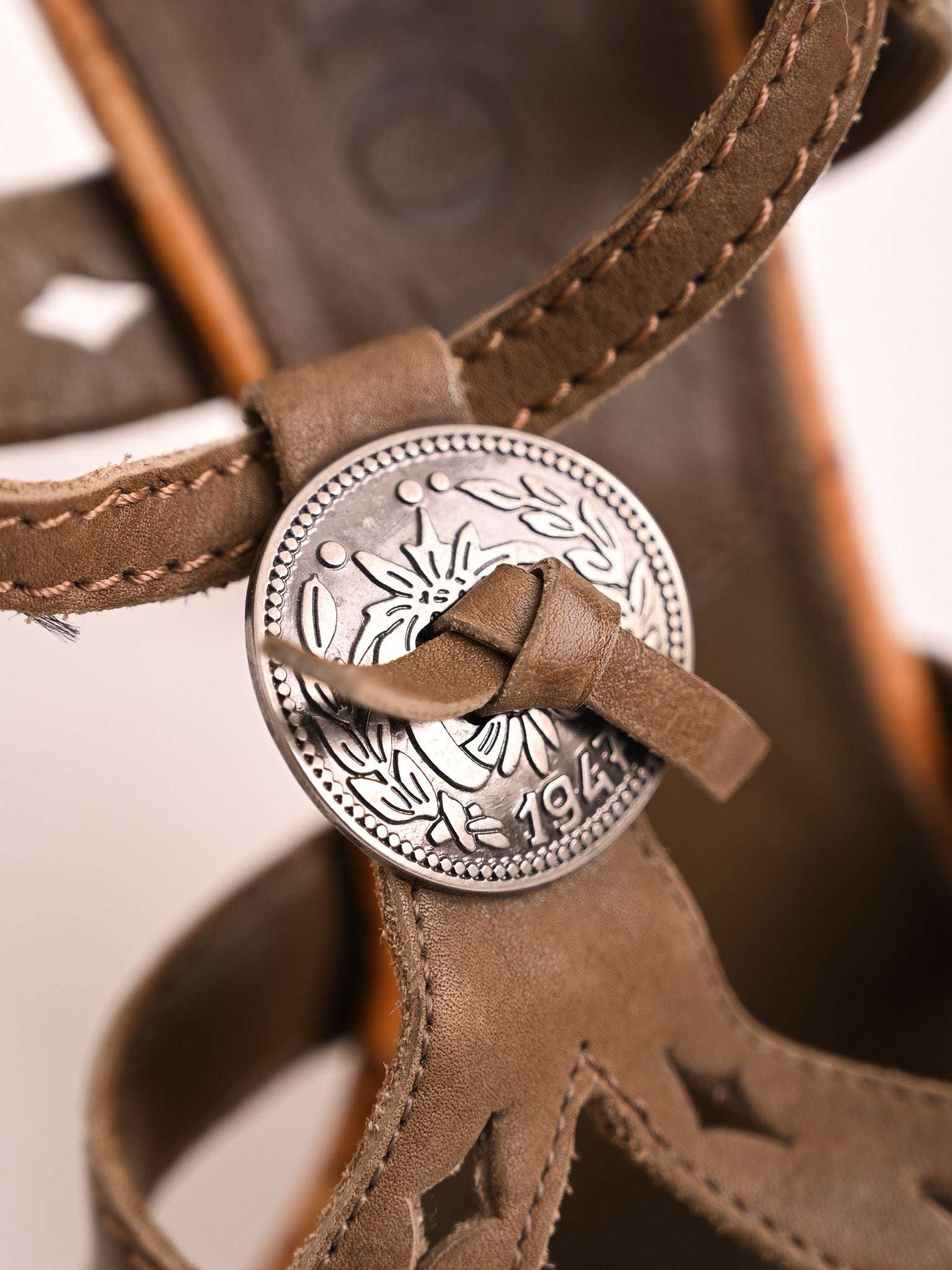 Excellent Dior High-Heeled Sandals Brown Textile Size N/A