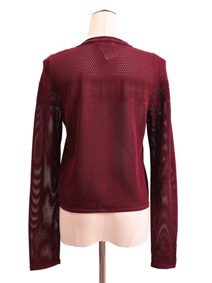 Excellent Sandro Burgundy Dress &amp; Jacket Set Size M Women Viscose