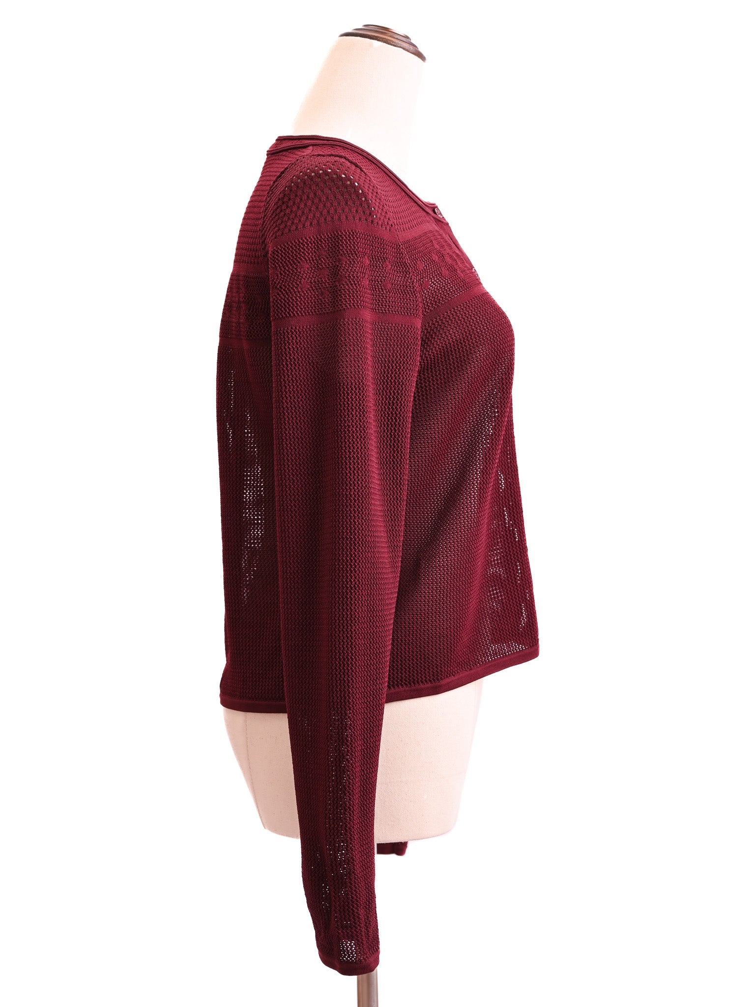 Excellent Sandro Burgundy Dress &amp; Jacket Set Size M Women Viscose