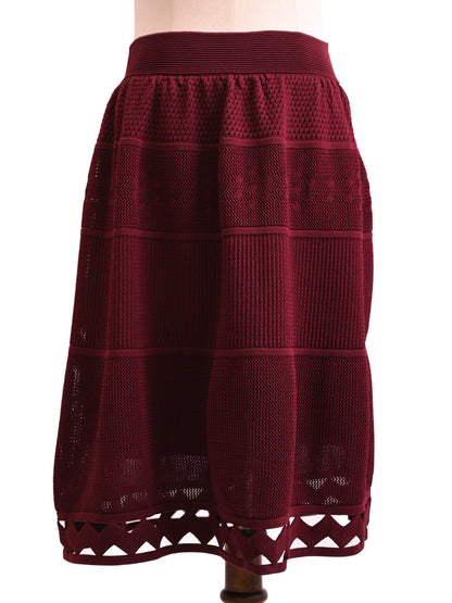 Excellent Sandro Burgundy Dress &amp; Jacket Set Size M Women Viscose