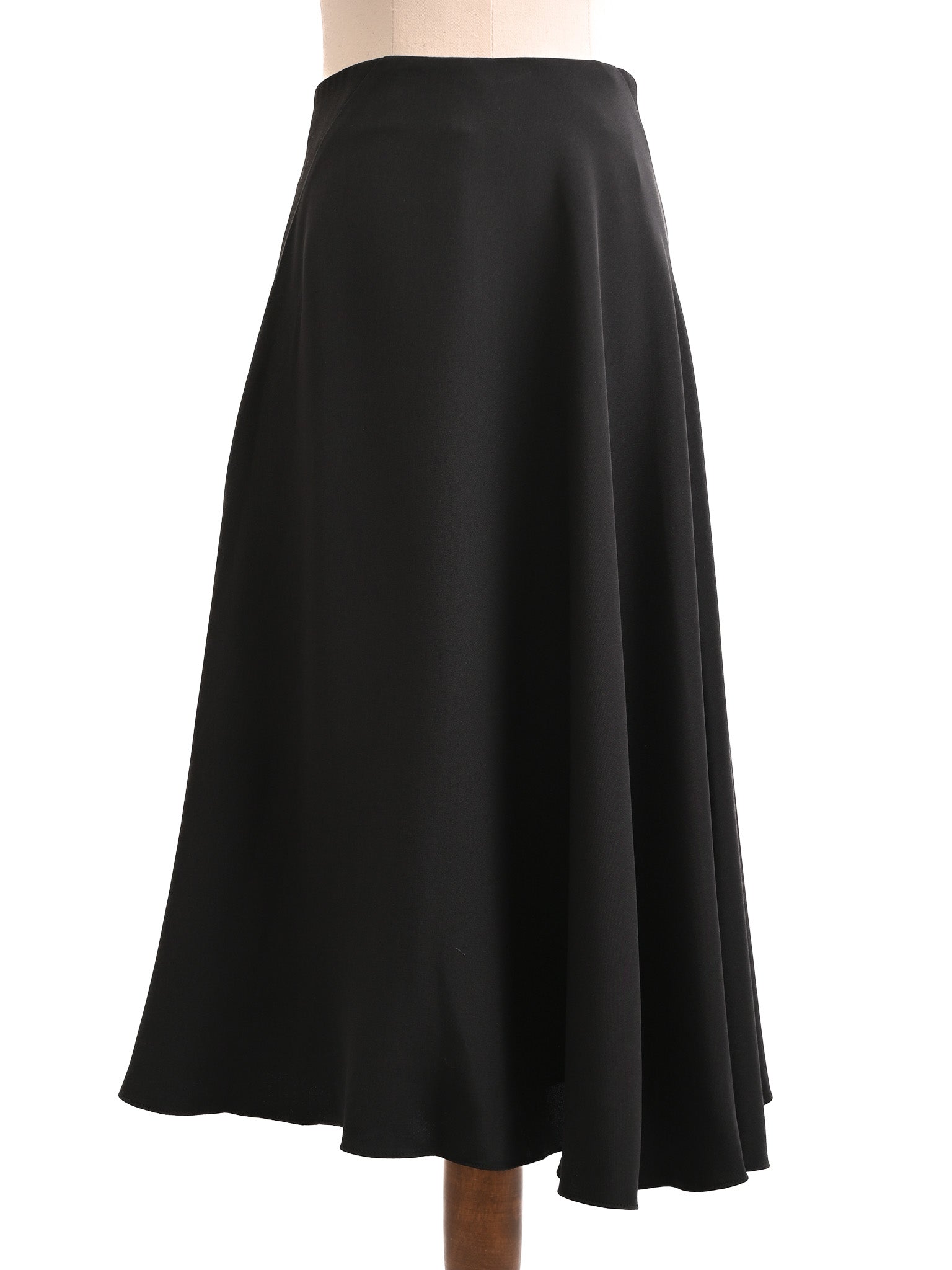 NEW 3.1 Phillip Lim Black Silk A-Line Skirt Size 2