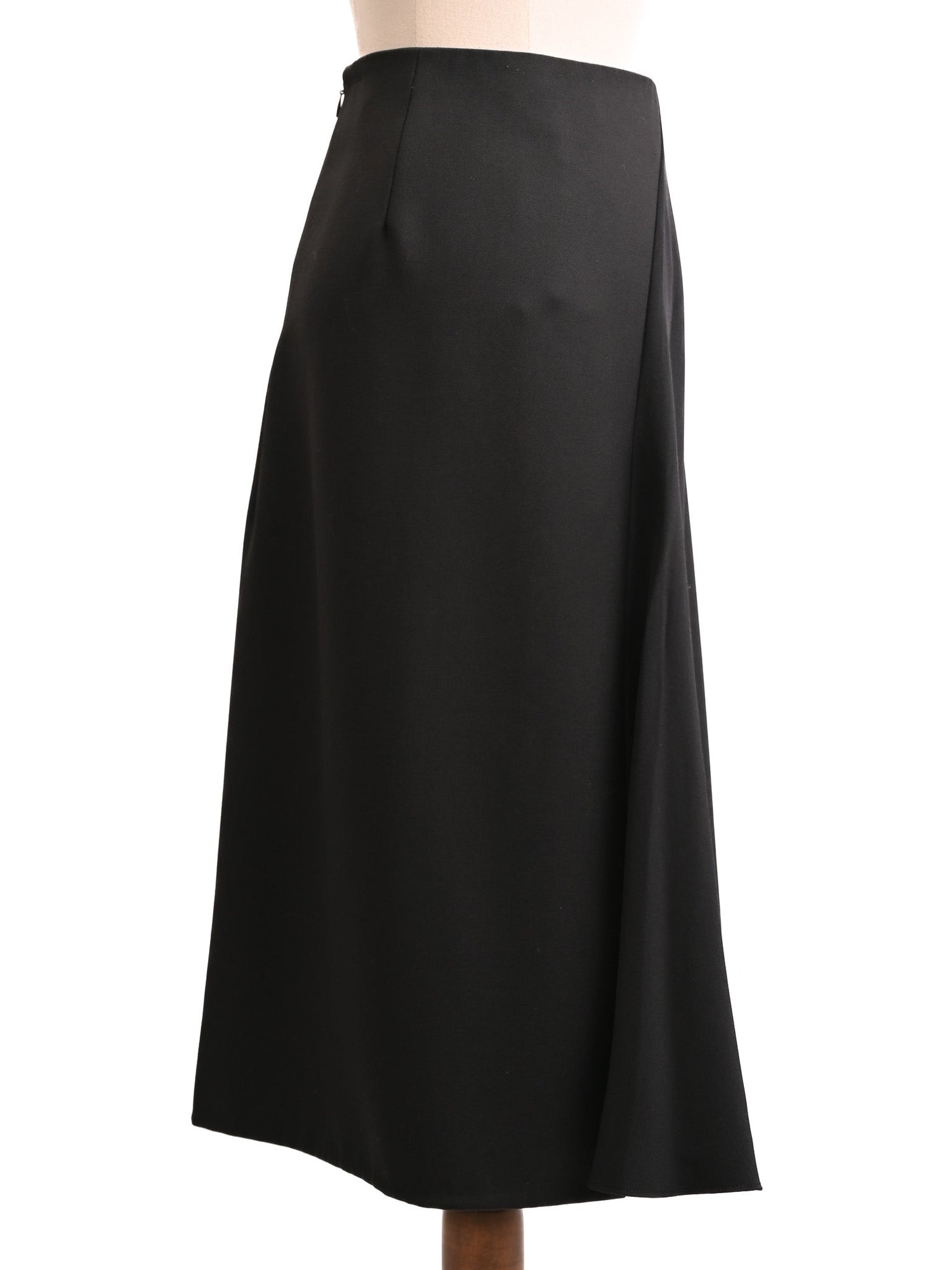 NEW 3.1 Phillip Lim Black Silk A-Line Skirt Size 2