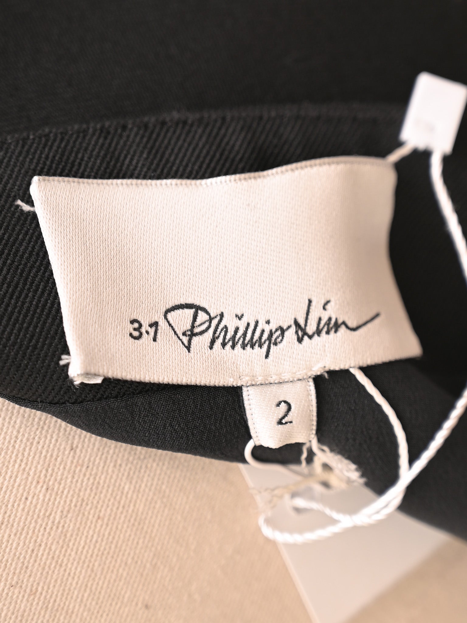 NEW 3.1 Phillip Lim Black Silk A-Line Skirt Size 2