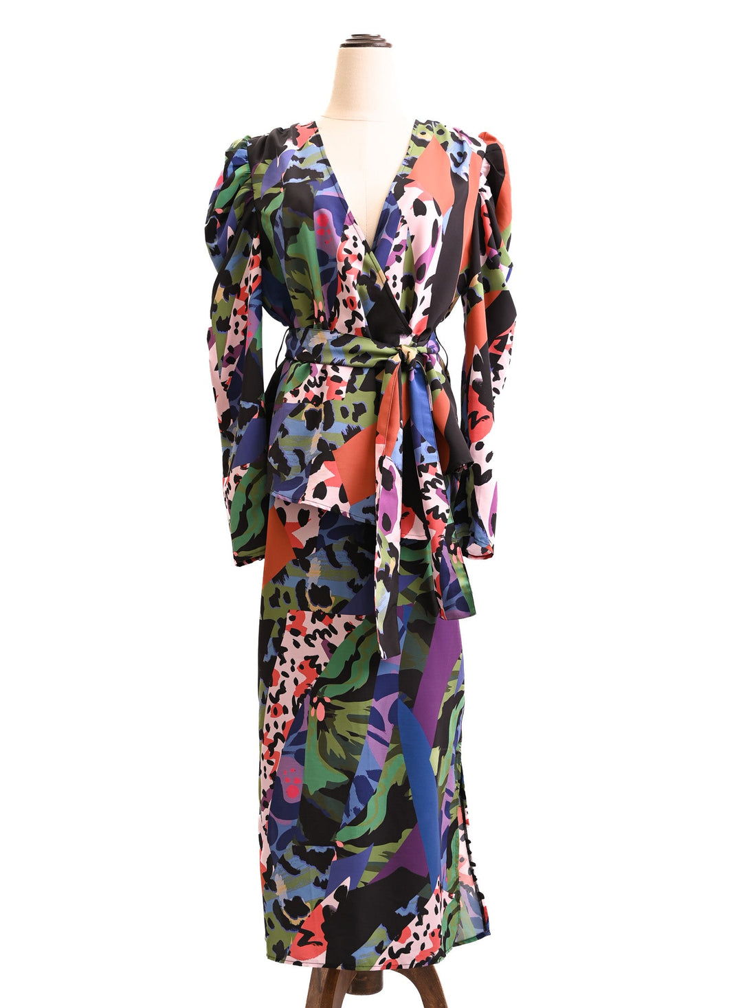 Excellent Kendall+Kylie Colorful Patterned Dress Size N/A