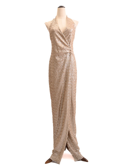 NEW Etxart&amp;Panno White Shimmery Evening Gown Size L