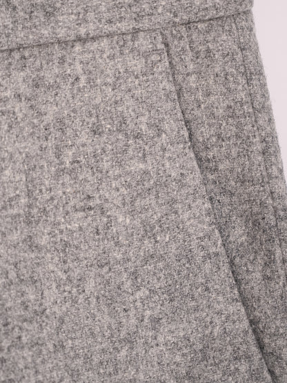 Perfect Gray Wool Coat for Kids with Ruffles &amp; Bow Size 10