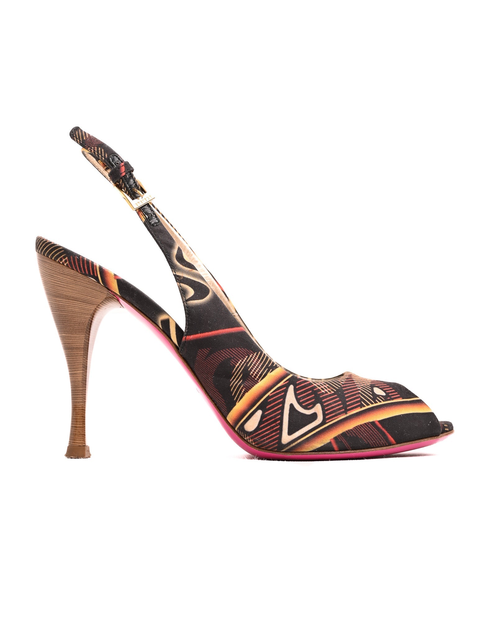 Excellent Easy by Loriblu High-Heeled Slingback Shoes Size 37