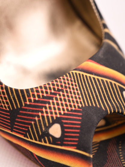 Excellent Easy by Loriblu High-Heeled Slingback Shoes Size 37