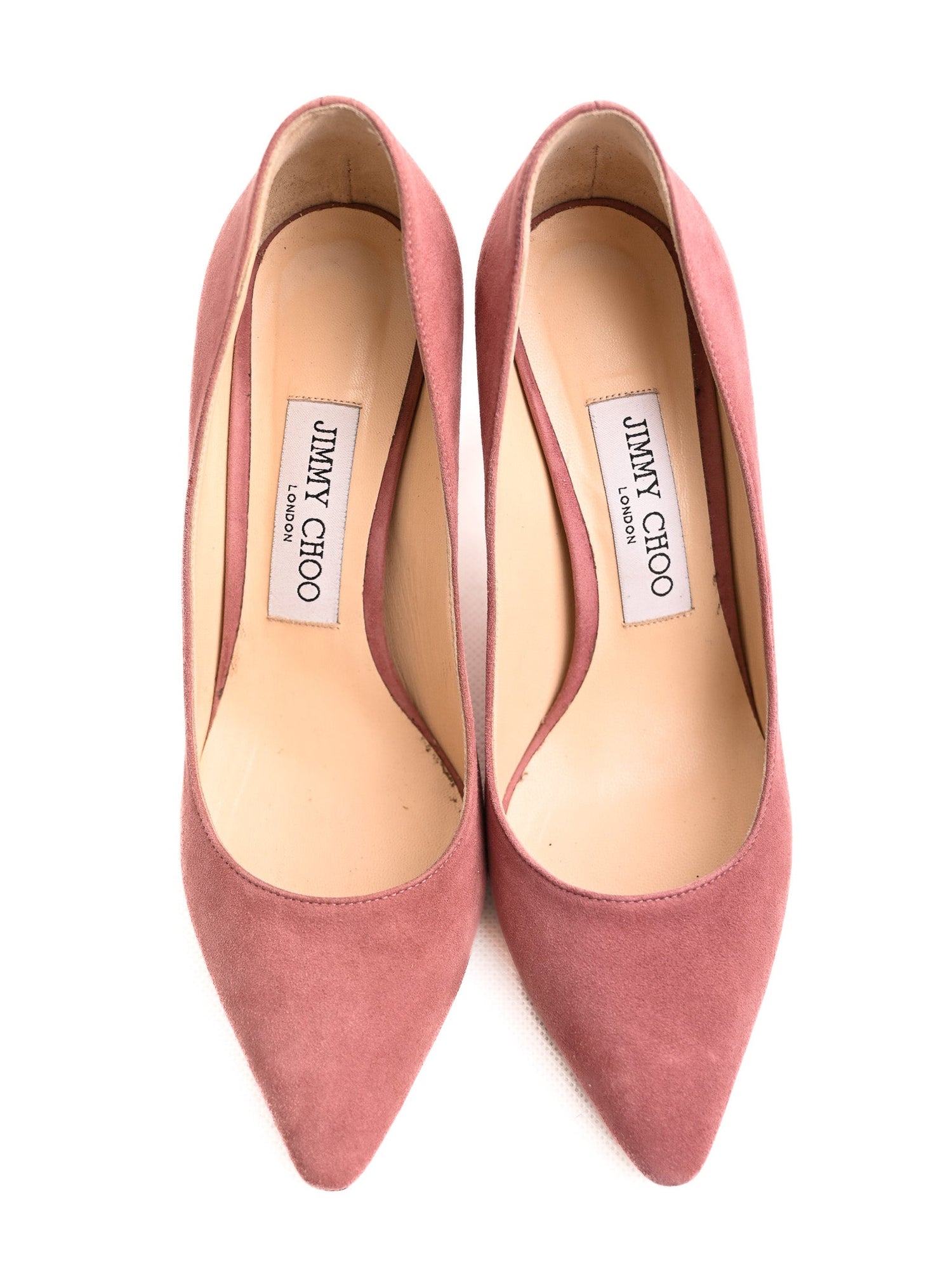 NEW Jimmy Choo Pink High-Heeled Suede Stiletto Shoes Size 36