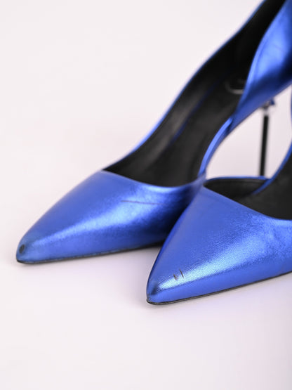 Average Condition Roger Vivier Blue High-Heeled Shoes