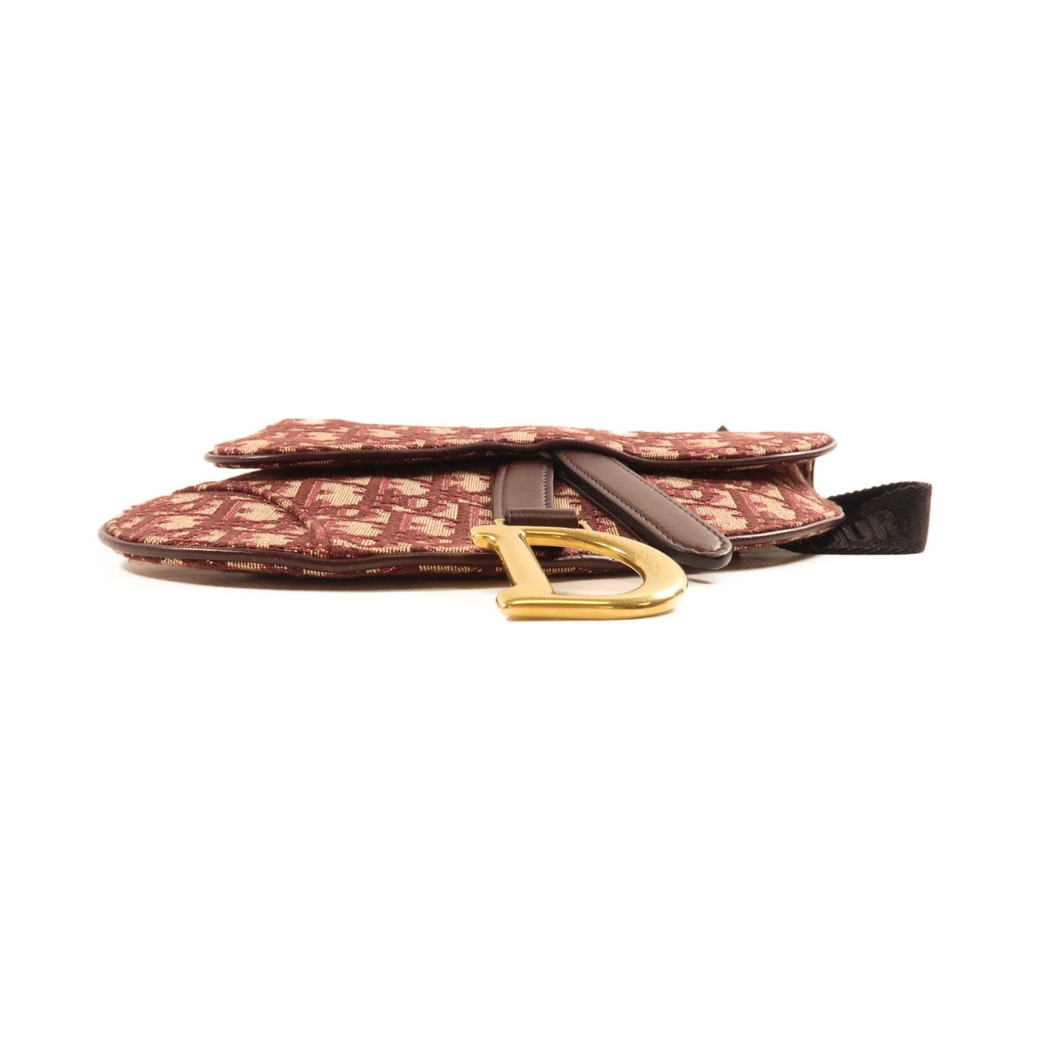 Dior Canvas Golden Waist Bag Red Waist Bag Body Bag Red Canvas Saddle Belt Bag