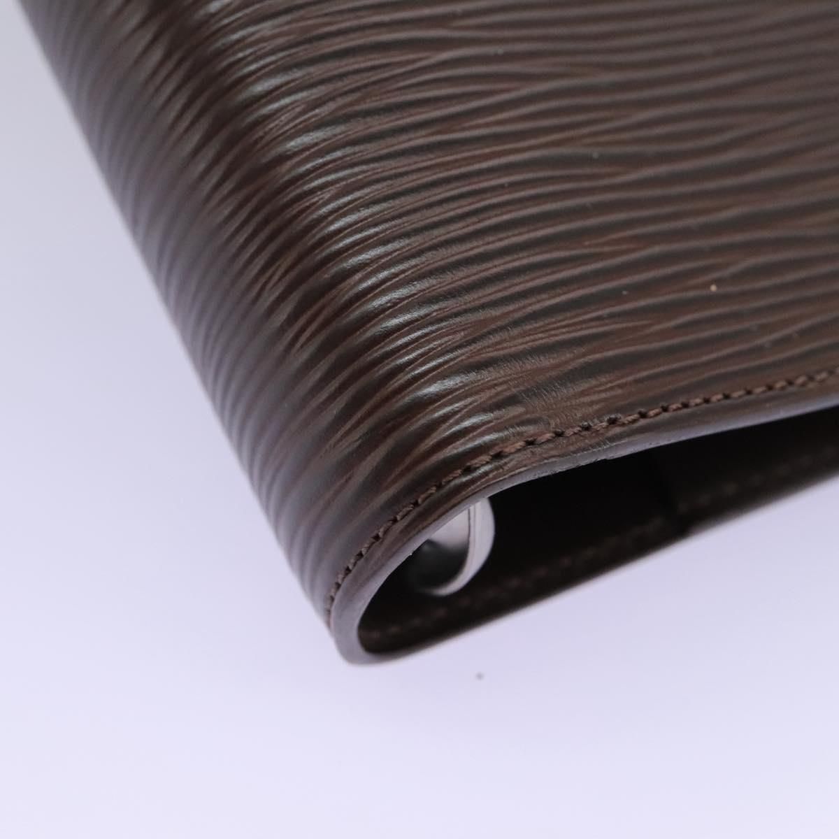 Louis Vuitton Epi Agenda Mm Day Planner Cover Mocha R 2004d Lv Auth