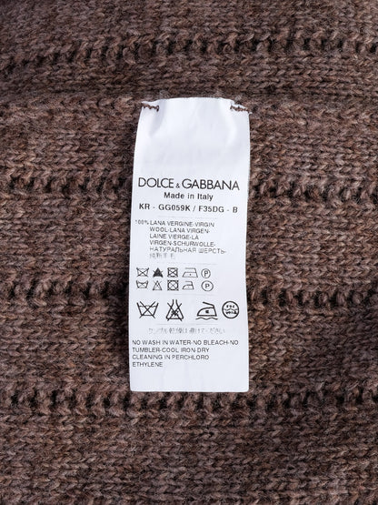 Excellent Dolce Gabbana Orange Wool Sweater Size S