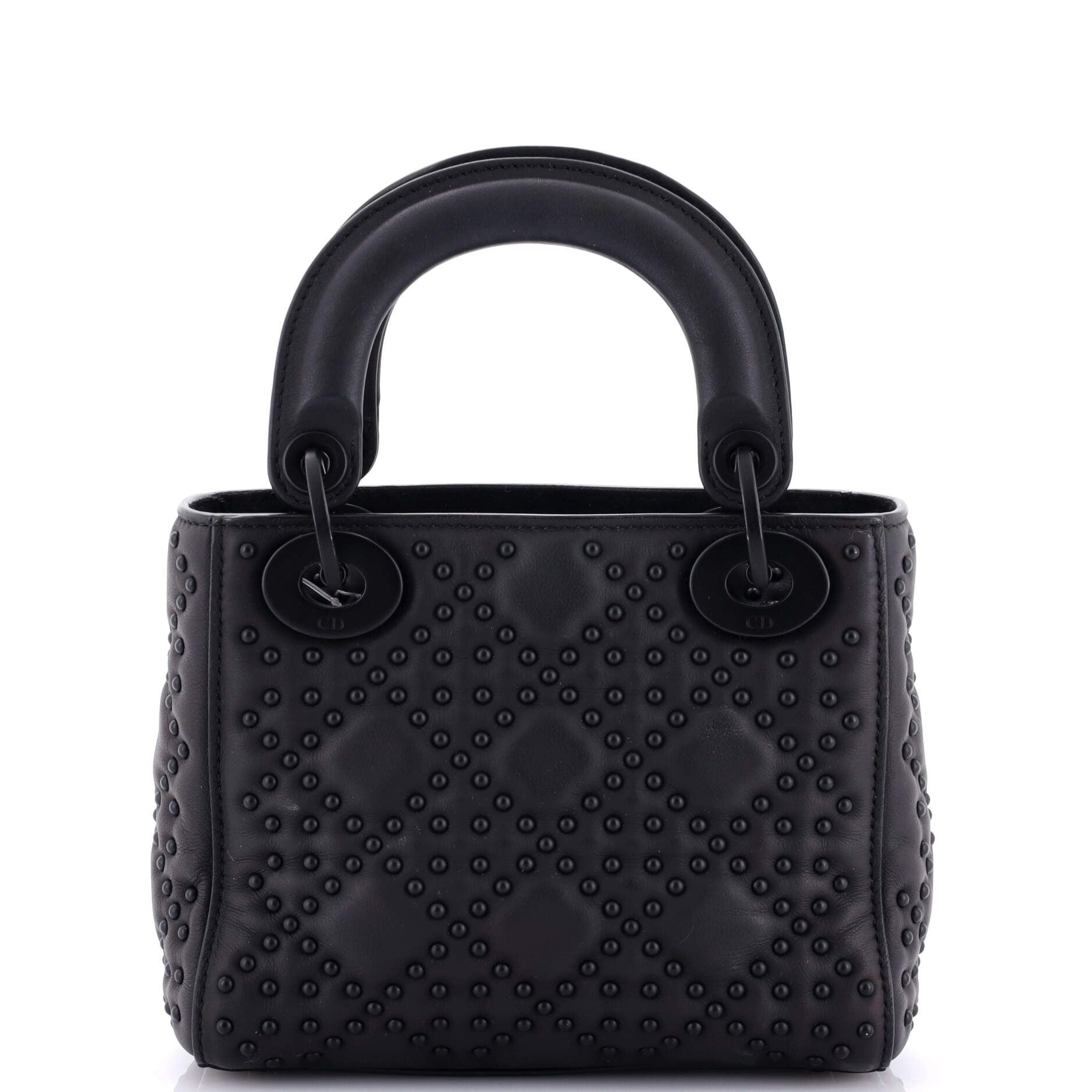 Christian Dior Ultra Matte Lady Dior Chain Bag Cannage Studded Lambskin Mini