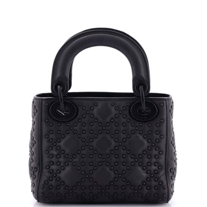 Christian Dior Ultra Matte Lady Dior Chain Bag Cannage Studded Lambskin Mini