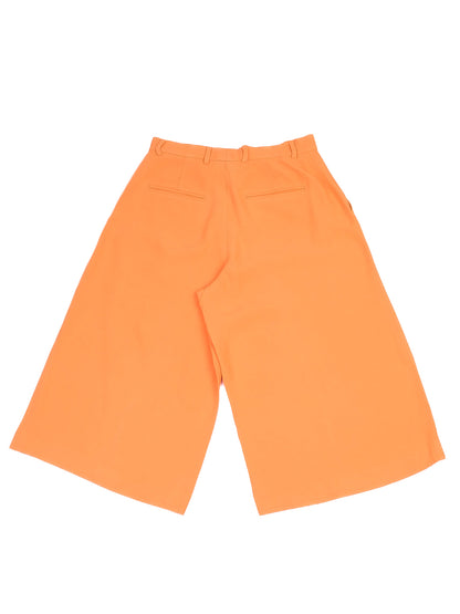 Excellent Red Valentino Orange Viscose Culottes Size S