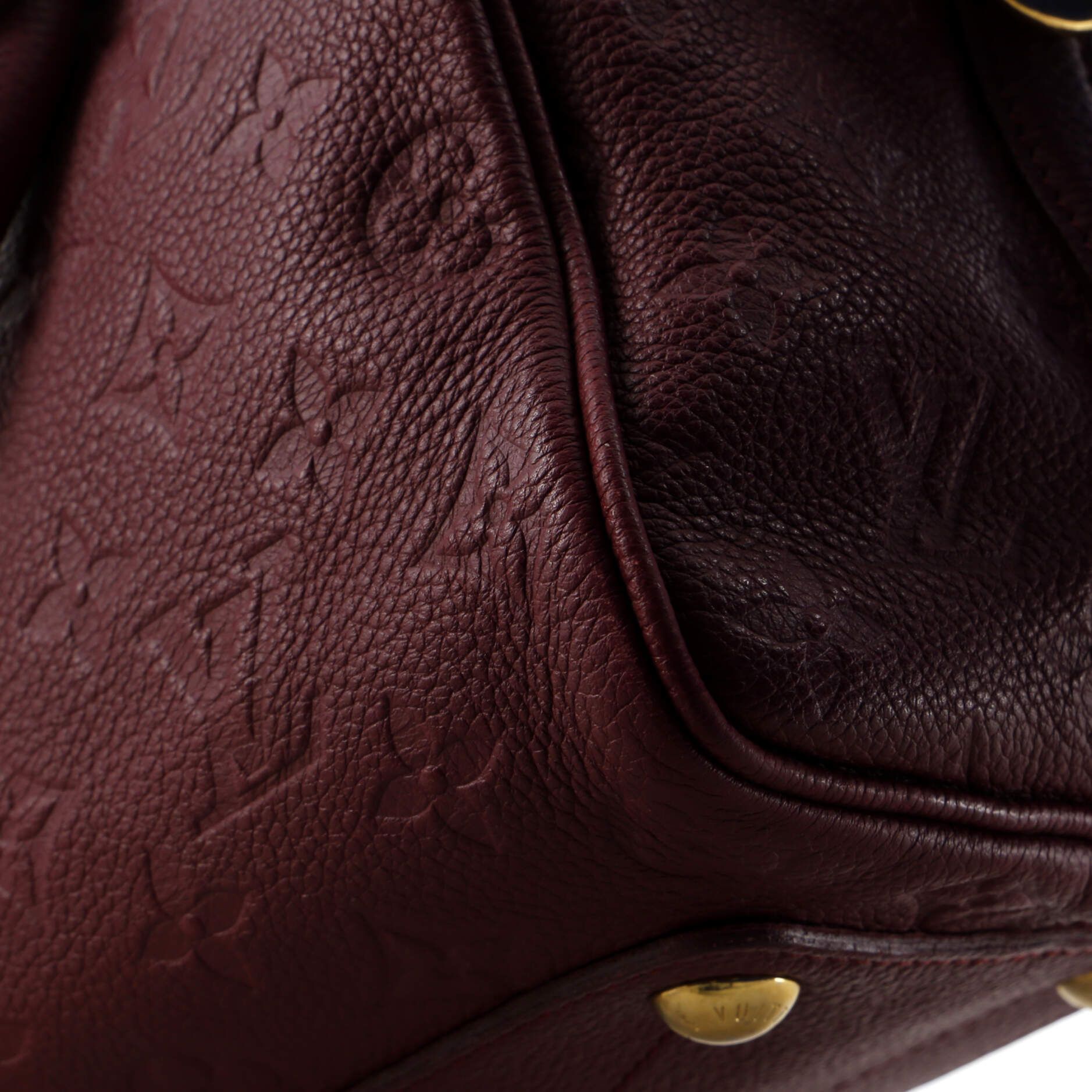 Louis Vuitton Speedy Bandouliere Bag Monogram Empreinte Leather 25