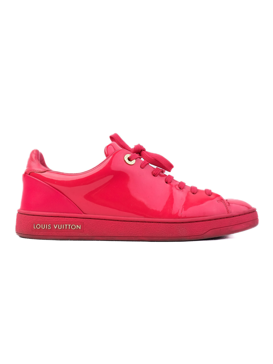 Excellent Louis Vuitton Pink Leather Sneakers Size 37 Women