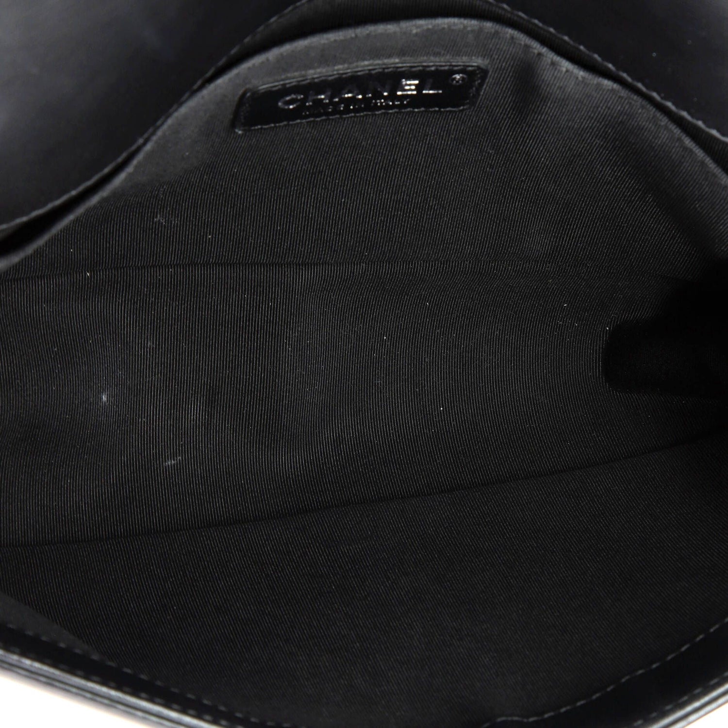 Chanel Boy Flap Bag Braided Tweed Old Medium