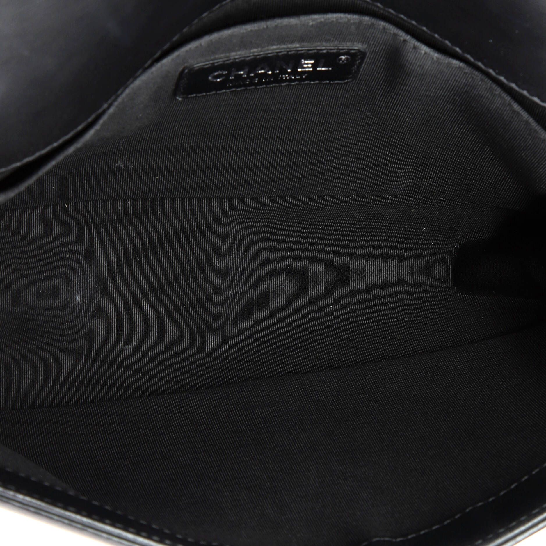 Chanel Boy Flap Bag Braided Tweed Old Medium