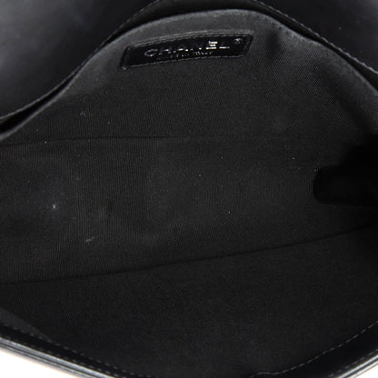 Chanel Boy Flap Bag Braided Tweed Old Medium