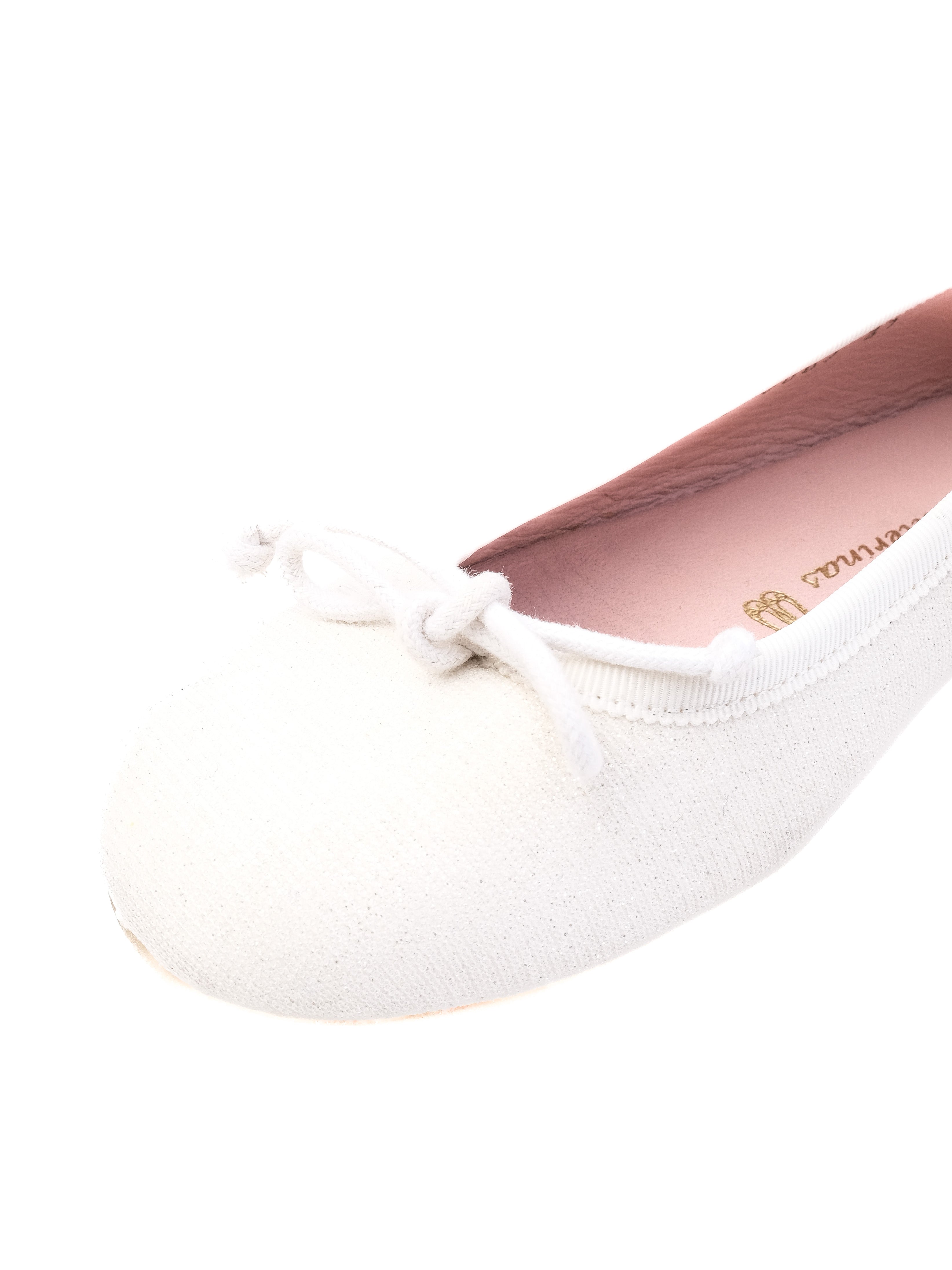 Good Pretty Ballerinas White Leather Ballet Flats Size 31 for Kids
