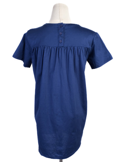 Excellent Weekend MaxMara Blue Cotton T-Shirt Size XS