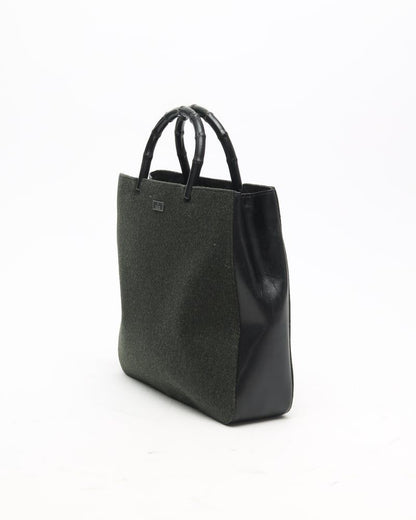 Gucci Bamboo Wool Tote Bag