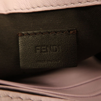 Fendi Sheepskin Leather Baguette Mini Golden Hand-turned Shoulder And Back Bag Purple 2way Shoulder Bag Purple Black La