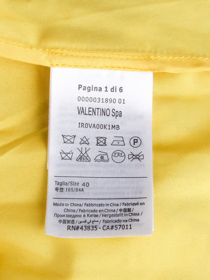 Excellent Red Valentino Floral Dress Combined Polyester Size M