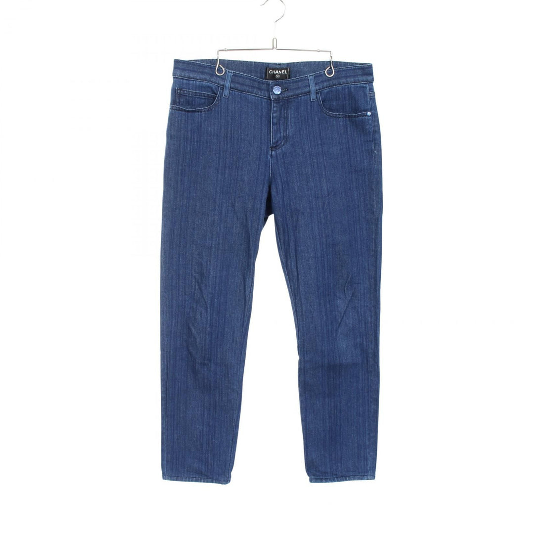 Chanel Navy Denim Pants Cotton P 58717