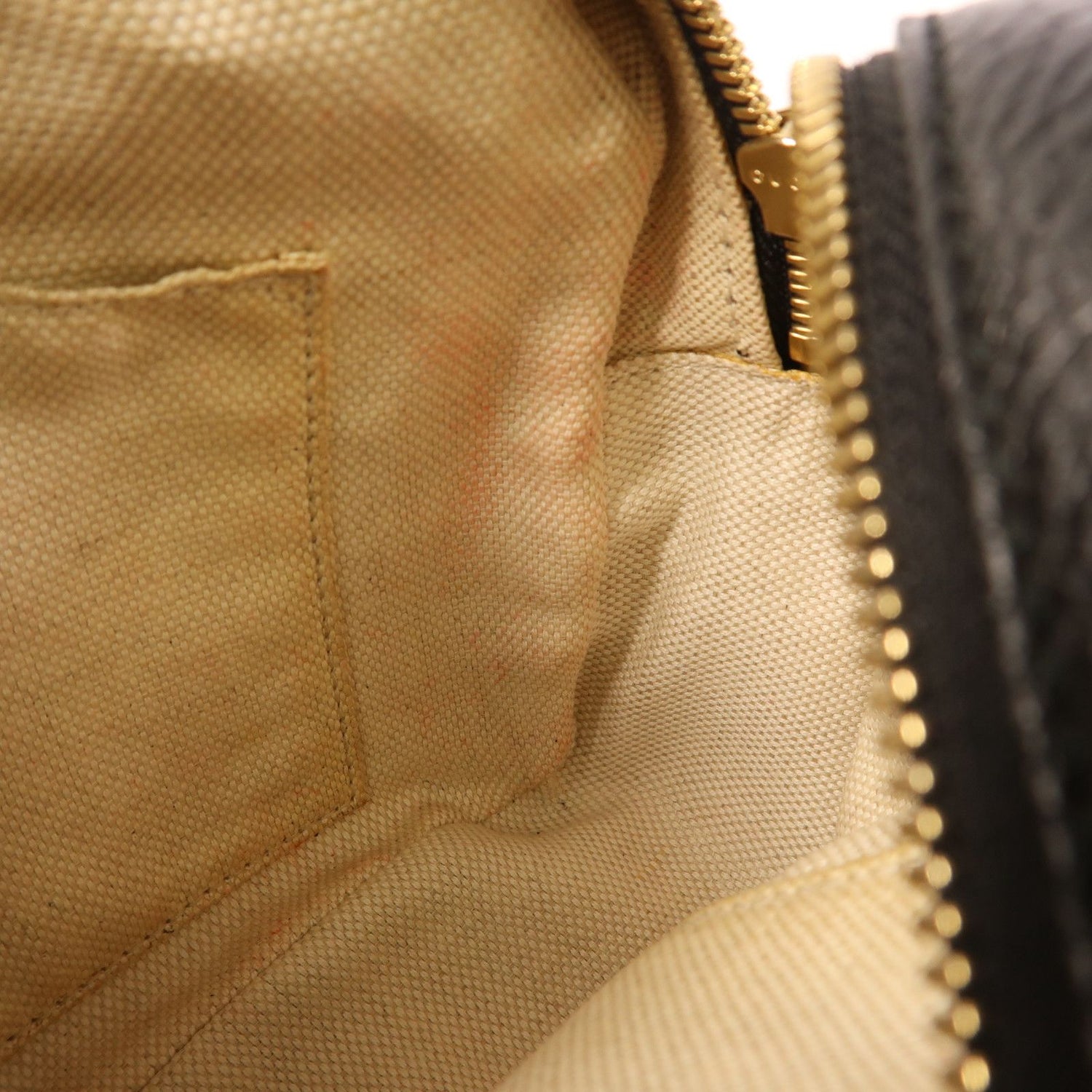 Gucci Cowhide Leather Shoulder Bag Black Calfskin (cowhide) 308364