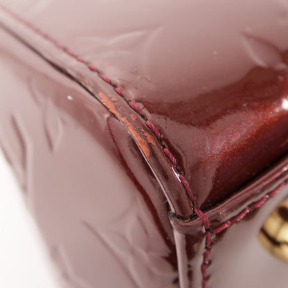Louis Vuitton Vernis Brea Mm Hand-milled Bag For Shoulder And Back Red/rouge Fauviste Red Wine 2way Shoulder Bag M 91690