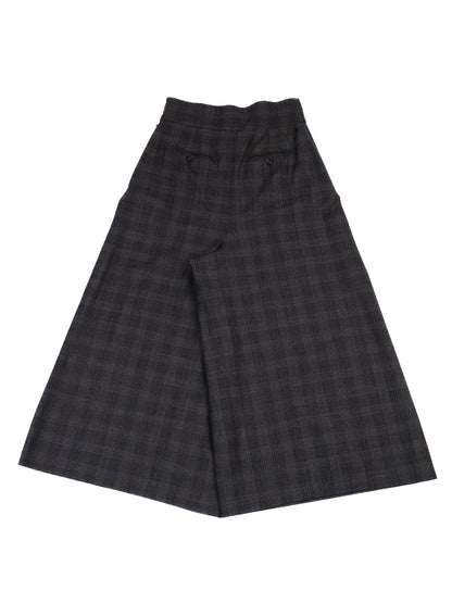 Excellent Weekend MaxMara Gray Wool Wide-Leg High-Waisted Pants XS