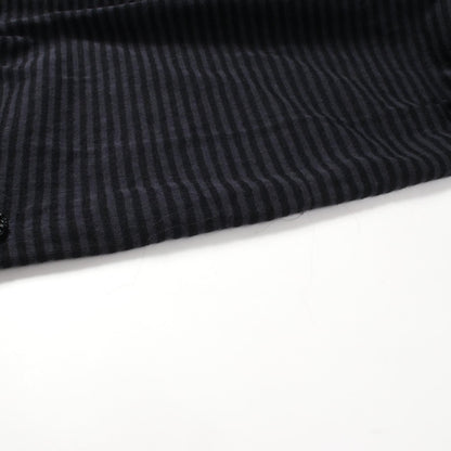 Chanel Black Gray Dress Rayon P 41415k 03035