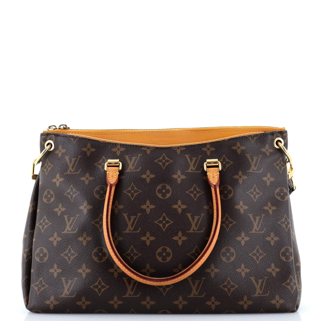 Louis Vuitton Pallas Tote Monogram Canvas With Leather
