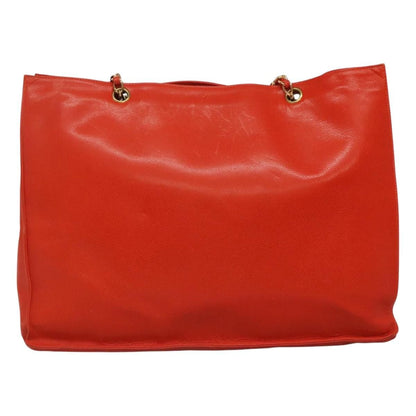 Chanel Caviar Orange Chain Tote